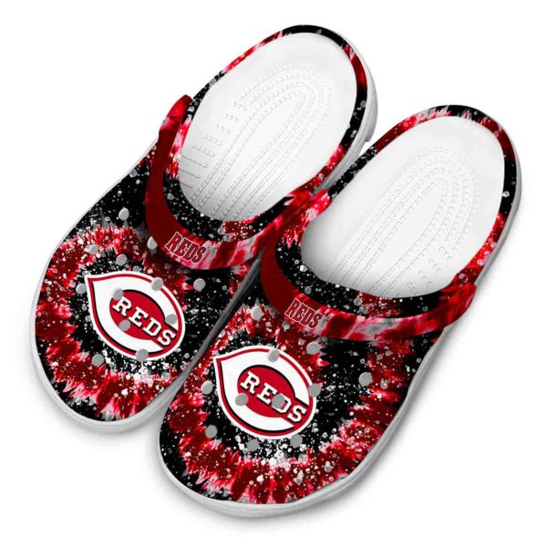 Cincinnati Reds Radiant Burst Effect Crocs Trendy
