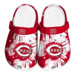 Cincinnati Reds Splatter Graphics Crocs Best selling