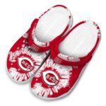 Cincinnati Reds Splatter Graphics Crocs Best selling