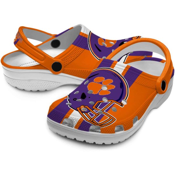 Clemson Tigers Helmet Stripes Crocs Latest Model