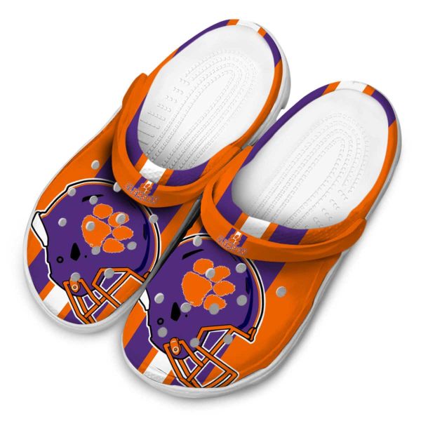 Clemson Tigers Helmet Stripes Crocs Trendy