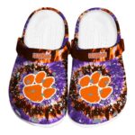 Clemson Tigers Radiant Burst Effect Crocs Best selling