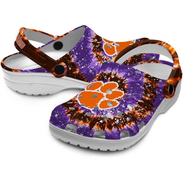 Clemson Tigers Radiant Burst Effect Crocs Latest Model