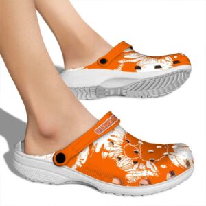 Clemson Tigers Splatter Graphics Crocs High quality