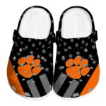 Clemson Tigers Stellar Stripes Theme Crocs Best selling