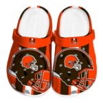 Cleveland Browns Helmet Stripes Crocs Best selling