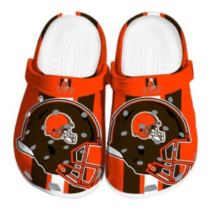 Cleveland Browns Helmet Stripes Crocs Best selling