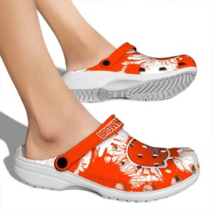 Cleveland Browns Splatter Graphics Crocs High quality
