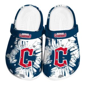 Cleveland Guardians Splatter Graphics Crocs Best selling