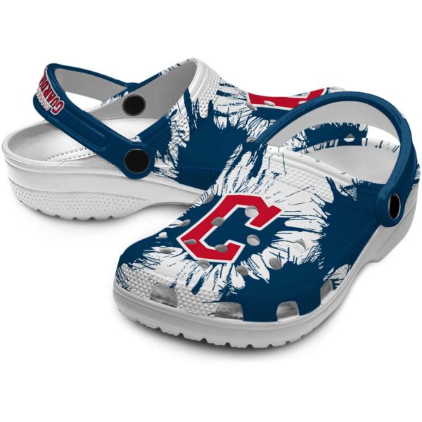 Cleveland Guardians Splatter Graphics Crocs Latest Model