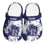 Colorado Rockies Splatter Graphics Crocs Best selling