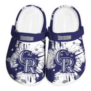 Colorado Rockies Splatter Graphics Crocs Best selling