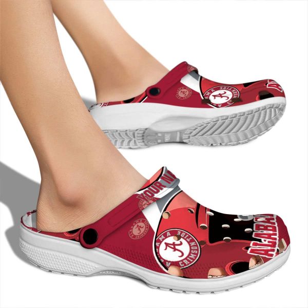Custom Alabama Crimson Tide Baseball Helmet Crocs High quality