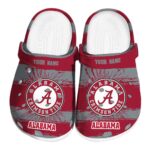 Custom Alabama Crimson Tide Paint Splatter Graphics Crocs Best selling