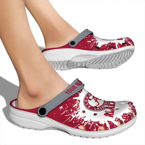 Custom Alabama Crimson Tide Splash Art Crocs High quality
