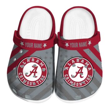 Custom Alabama Crimson Tide Star Spangled Graphic Crocs Best selling