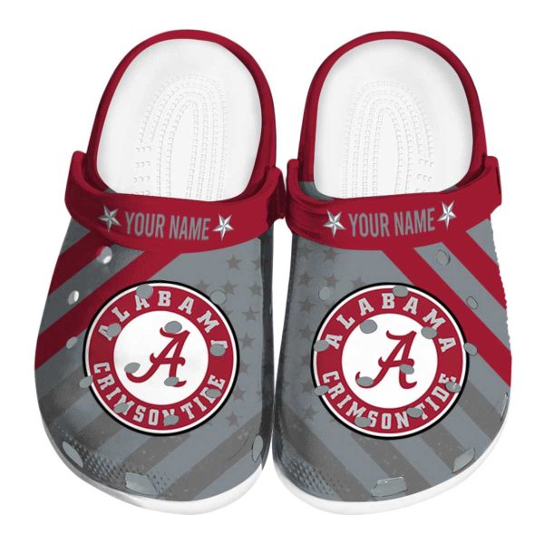 Custom Alabama Crimson Tide Star Spangled Graphic Crocs Best selling