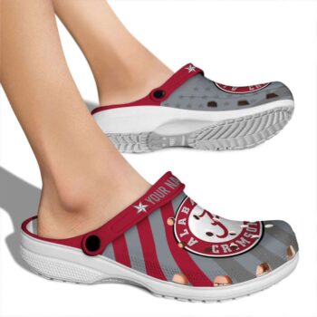Custom Alabama Crimson Tide Star Spangled Graphic Crocs High quality