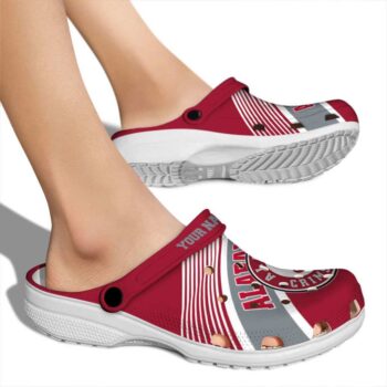 Custom Alabama Crimson Tide Vibrant Dual Tone Crocs High quality