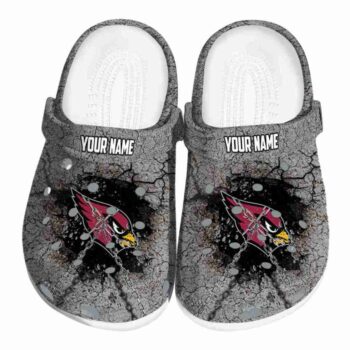 Custom Arizona Cardinals Cracked Ground Texture Crocs Best selling