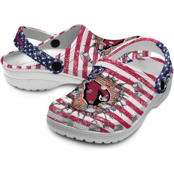 Custom Arizona Cardinals Freedom Splinter Crocs Latest Model
