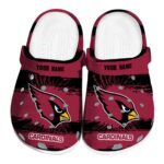 Custom Arizona Cardinals Paint Splatter Graphics Crocs Best selling