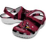 Custom Arizona Cardinals Paint Splatter Graphics Crocs Best selling