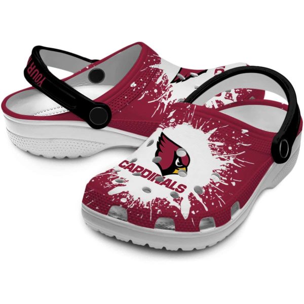 Custom Arizona Cardinals Splash Art Crocs Latest Model