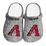 Custom Arizona Diamondbacks Cracked Texture Crocs Best selling
