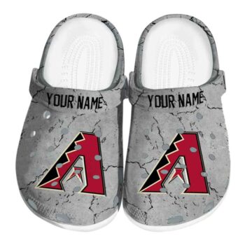 Custom Arizona Diamondbacks Cracked Texture Crocs Best selling