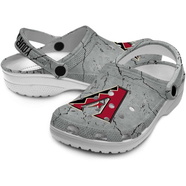 Custom Arizona Diamondbacks Cracked Texture Crocs Latest Model
