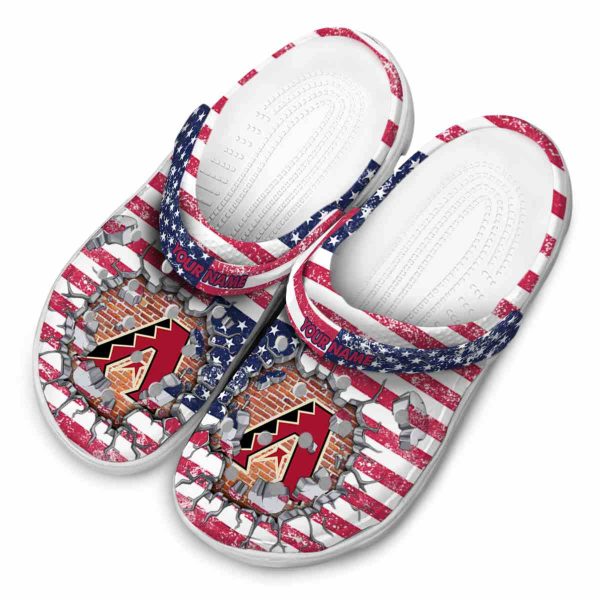 Custom Arizona Diamondbacks Freedom Splinter Crocs Trendy
