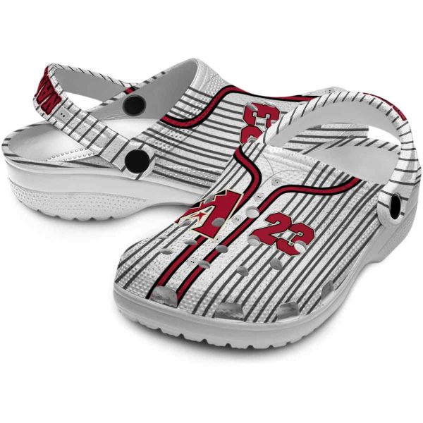 Custom Arizona Diamondbacks Pinstripe Pattern Crocs Latest Model