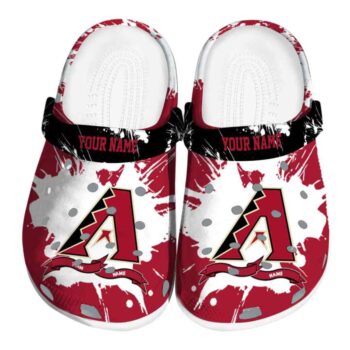 Custom Arizona Diamondbacks Splatter Pattern Crocs Best selling