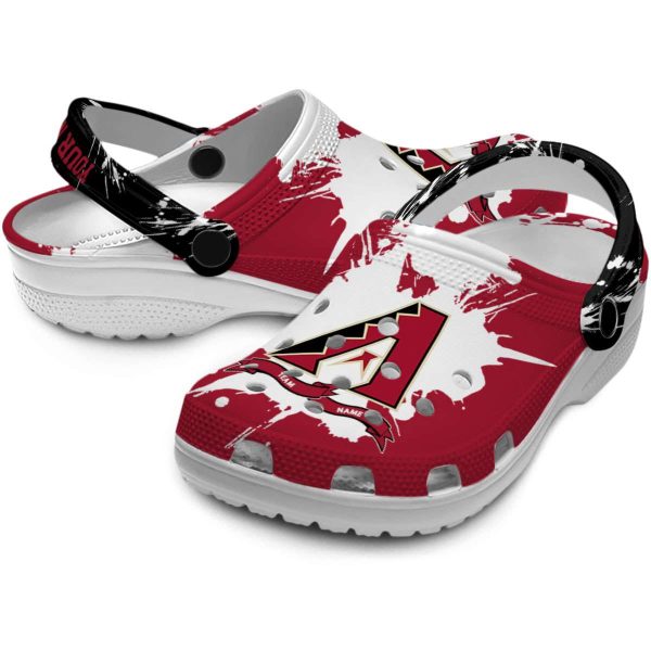 Custom Arizona Diamondbacks Splatter Pattern Crocs Latest Model