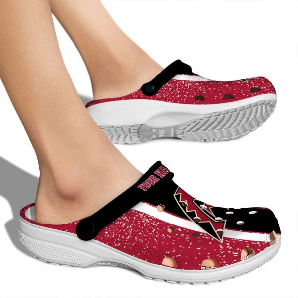 Custom Arizona Diamondbacks Vertical Stripes Crocs High quality