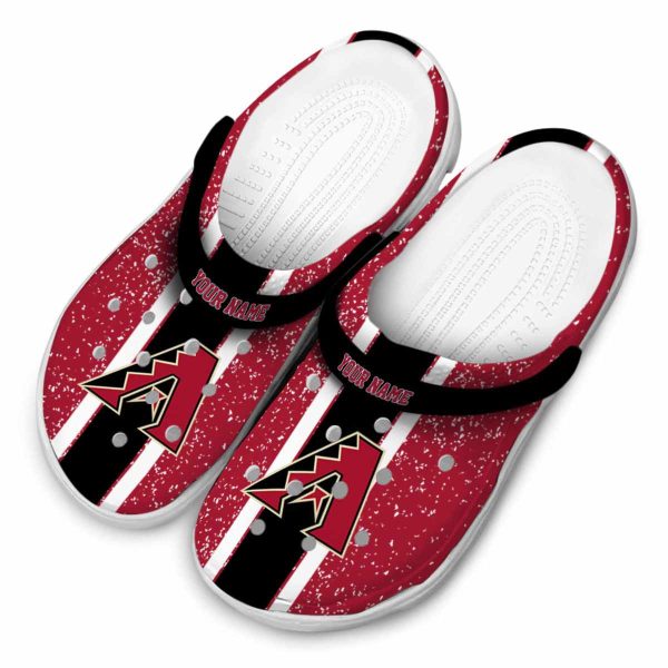 Custom Arizona Diamondbacks Vertical Stripes Crocs Trendy