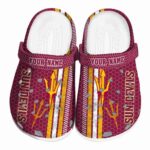 Custom Arizona State Sun Devils Contrasting Stripes Crocs Best selling