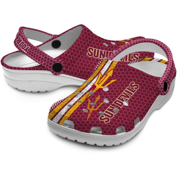 Custom Arizona State Sun Devils Contrasting Stripes Crocs Latest Model