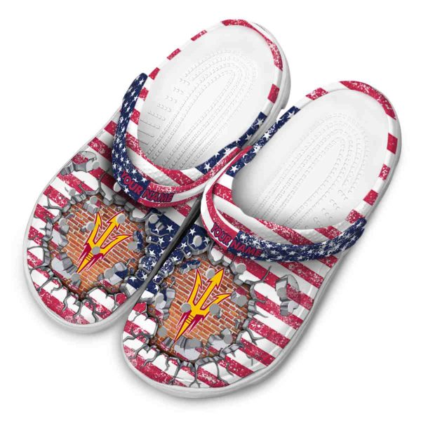 Custom Arizona State Sun Devils Freedom Splinter Crocs Trendy