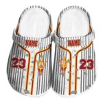 Custom Arizona State Sun Devils Pinstripe Pattern Crocs Best selling