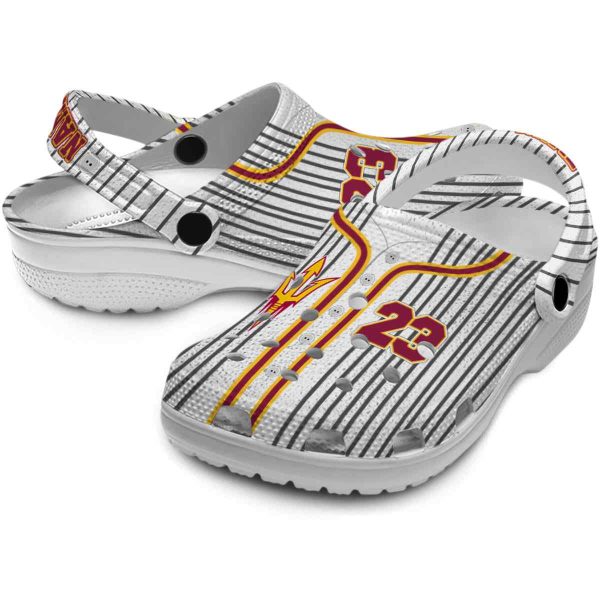 Custom Arizona State Sun Devils Pinstripe Pattern Crocs Latest Model