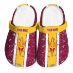 Custom Arizona State Sun Devils Vertical Stripes Crocs Best selling