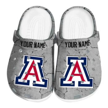 Custom Arizona Wildcats Cracked Texture Crocs Best selling