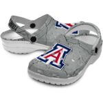 Custom Arizona Wildcats Cracked Texture Crocs Best selling