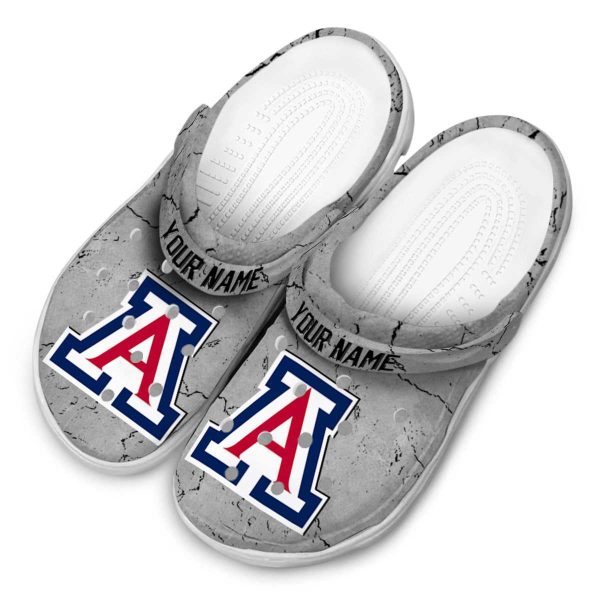 Custom Arizona Wildcats Cracked Texture Crocs Trendy