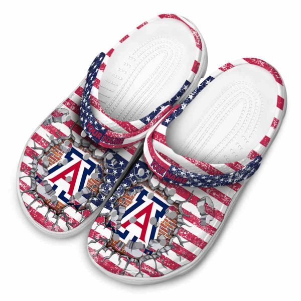 Custom Arizona Wildcats Freedom Splinter Crocs Trendy