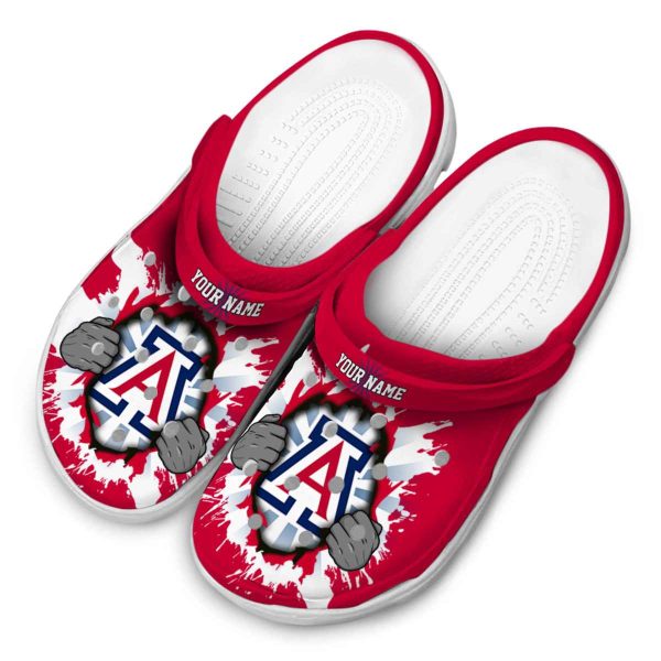 Custom Arizona Wildcats Gripping Hand Crocs Trendy