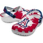Custom Arizona Wildcats Splatter Pattern Crocs Best selling