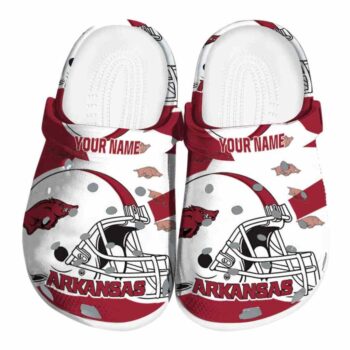 Custom Arkansas Razorbacks Football Helmet Crocs Best selling